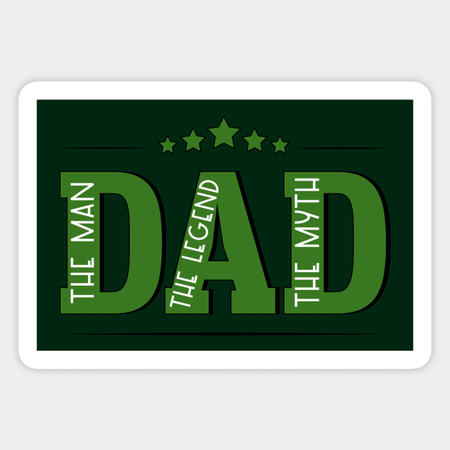 The Man DAD Magnet by Shop Ovov